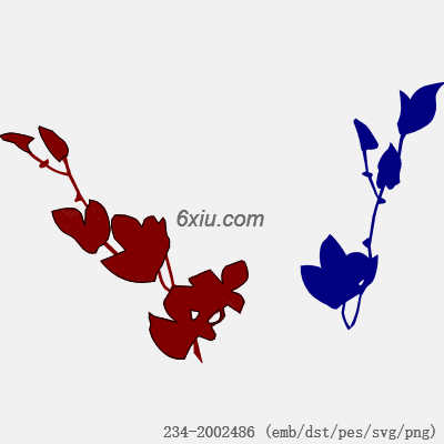 svg矢量绣花图下载