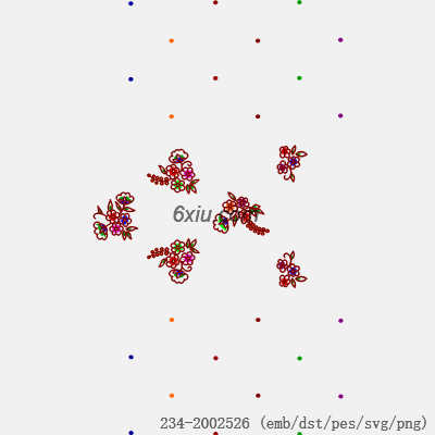 svg矢量绣花图下载