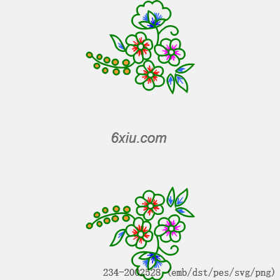 svg矢量绣花图下载