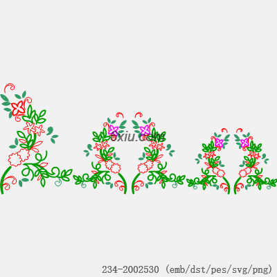 svg矢量绣花图下载