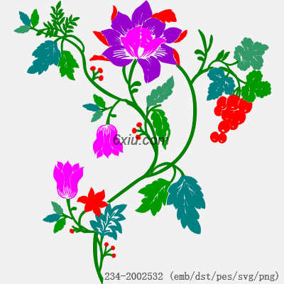 svg矢量绣花图下载