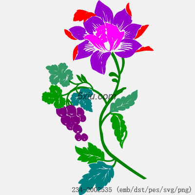 svg矢量绣花图下载