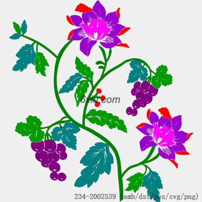 svg矢量绣花图下载