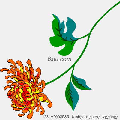 svg矢量绣花图下载
