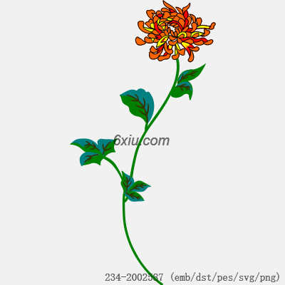 svg矢量绣花图下载