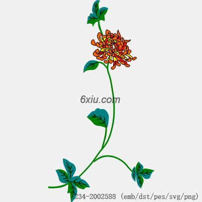 svg矢量绣花图下载