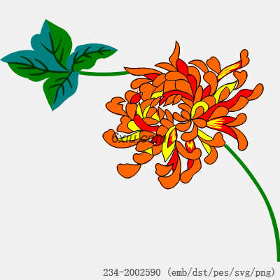 svg矢量绣花图下载