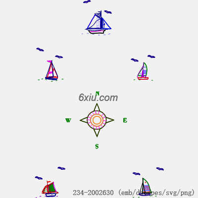 svg矢量绣花图下载