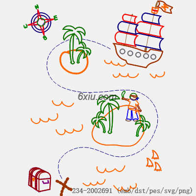 svg矢量绣花图下载