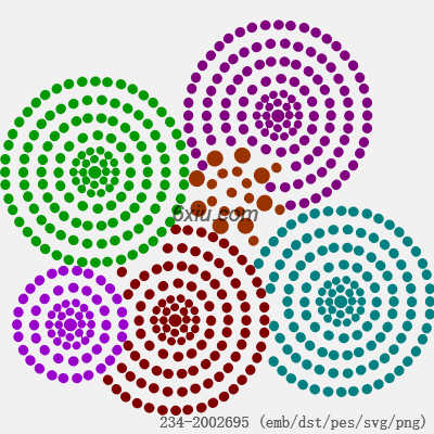 svg矢量绣花图下载