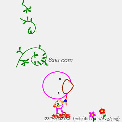 svg矢量绣花图下载