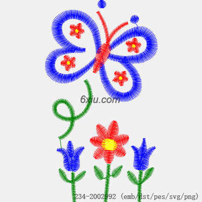 svg矢量绣花图下载