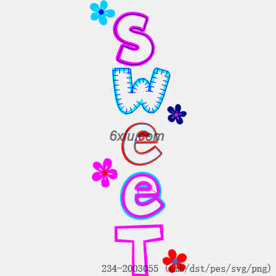 svg矢量绣花图下载