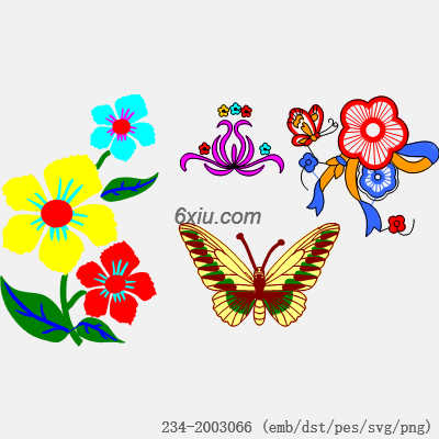 svg矢量绣花图下载