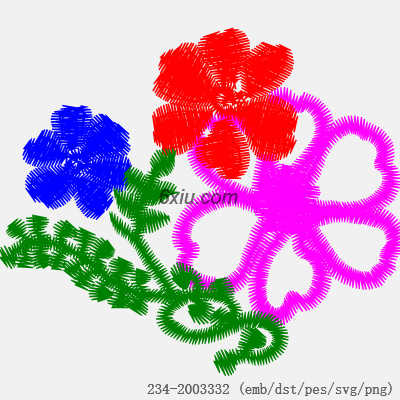 svg矢量绣花图下载