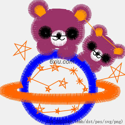 svg矢量绣花图下载