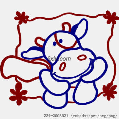 svg矢量绣花图下载