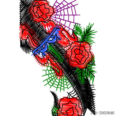 svg矢量绣花图下载