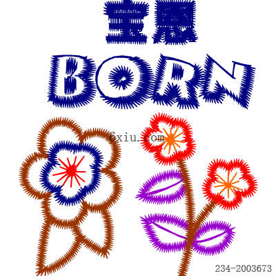 svg矢量绣花图下载