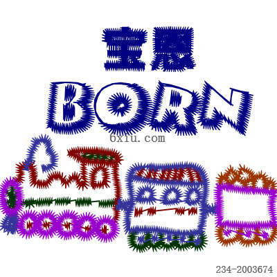 svg矢量绣花图下载