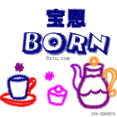svg矢量绣花图下载