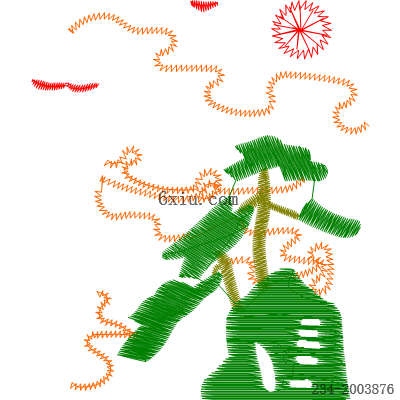svg矢量绣花图下载
