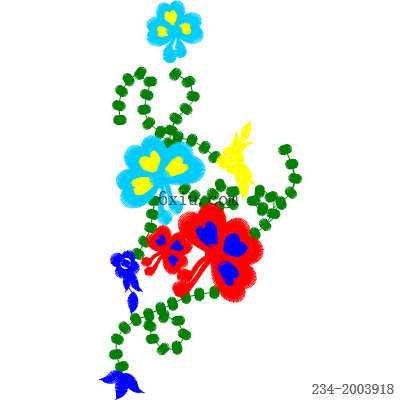 svg矢量绣花图下载