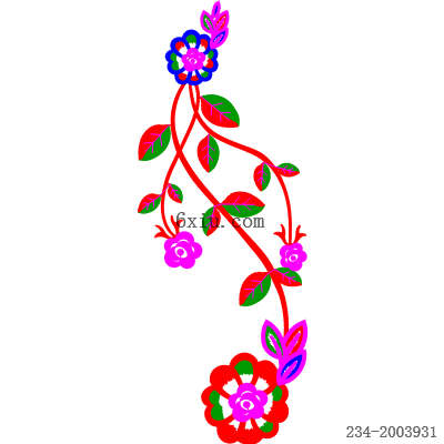 svg矢量绣花图下载