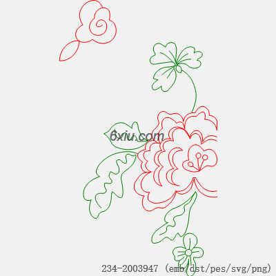 svg矢量绣花图下载
