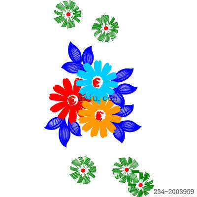 svg矢量绣花图下载