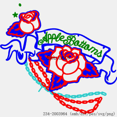 svg矢量绣花图下载