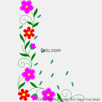 svg矢量绣花图下载