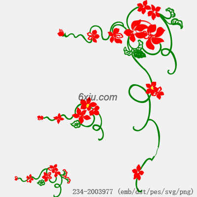 svg矢量绣花图下载