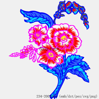 svg矢量绣花图下载