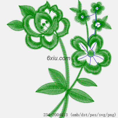 svg矢量绣花图下载
