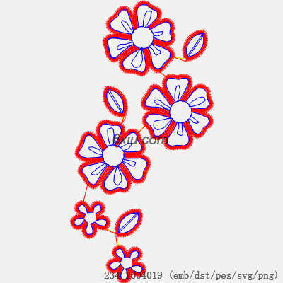 svg矢量绣花图下载