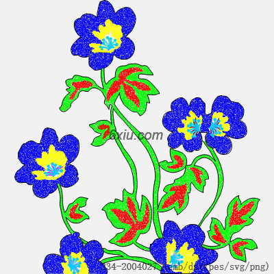 svg矢量绣花图下载