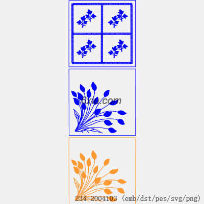 svg矢量绣花图下载