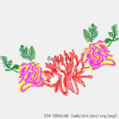 svg矢量绣花图下载