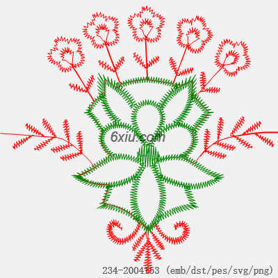 svg矢量绣花图下载