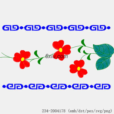 svg矢量绣花图下载