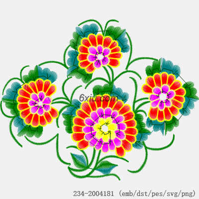 svg矢量绣花图下载