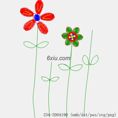 svg矢量绣花图下载