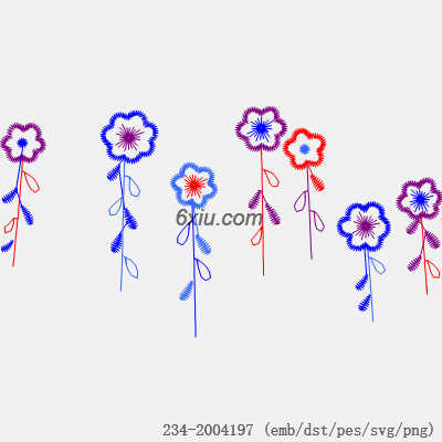 svg矢量绣花图下载