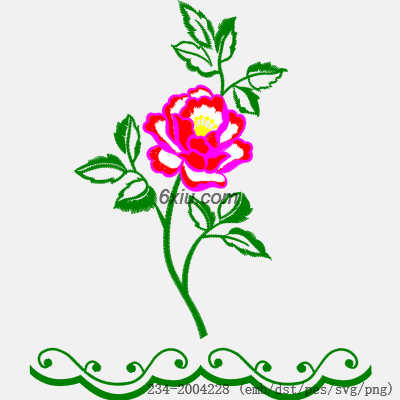 svg矢量绣花图下载