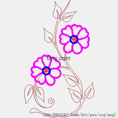 svg矢量绣花图下载
