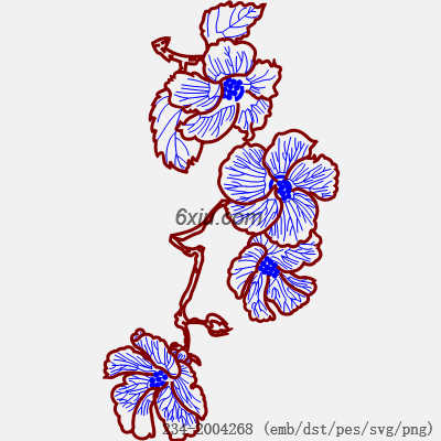 svg矢量绣花图下载