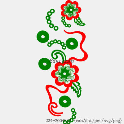 svg矢量绣花图下载