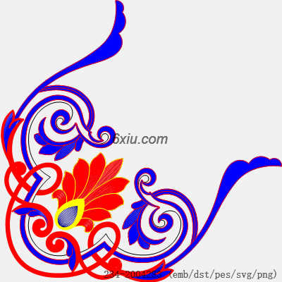 svg矢量绣花图下载