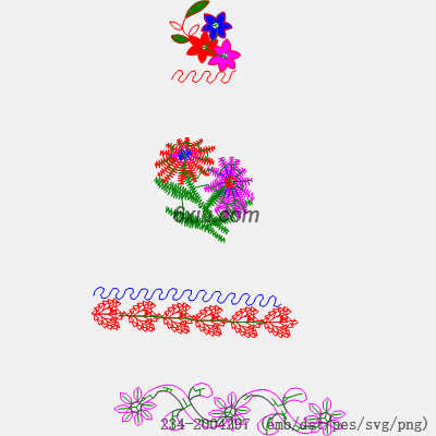 svg矢量绣花图下载